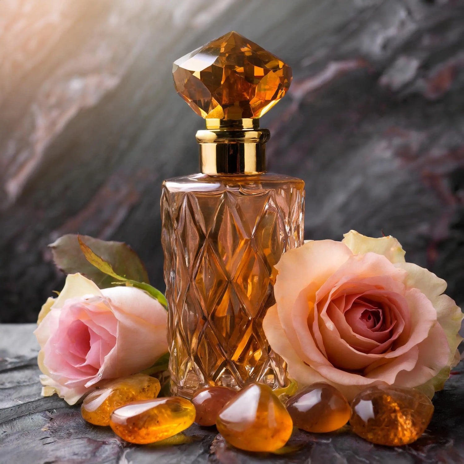 Amber Parfum flasche
